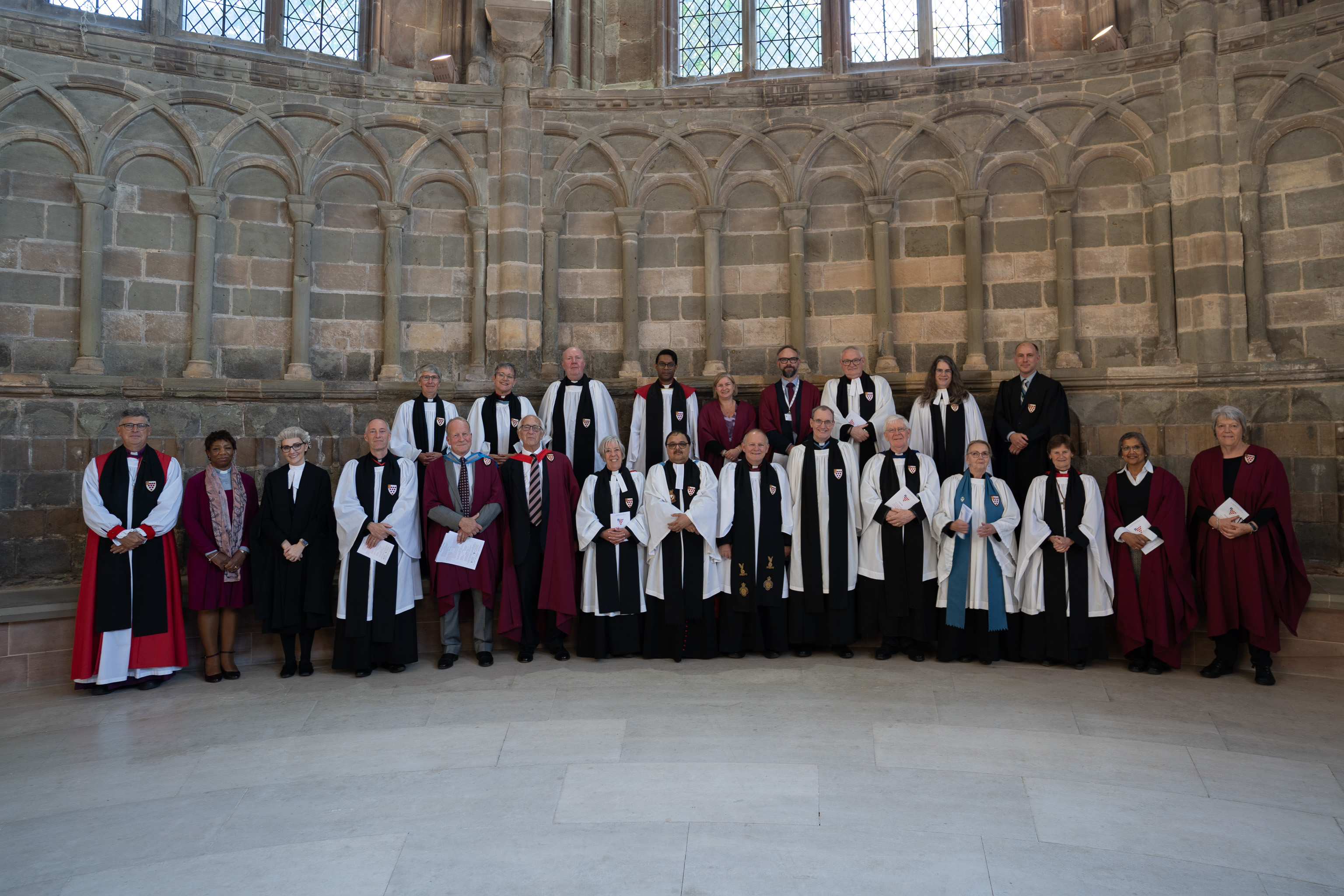 College of Canons standing together in the Chapter House