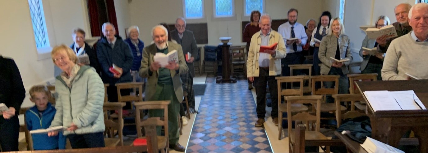 The congregation of the songs of praise in Lower Bentley church