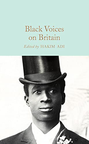 Cover of Black Voices on Britain featuring the head and shoulders of a black man in a top hat. 
