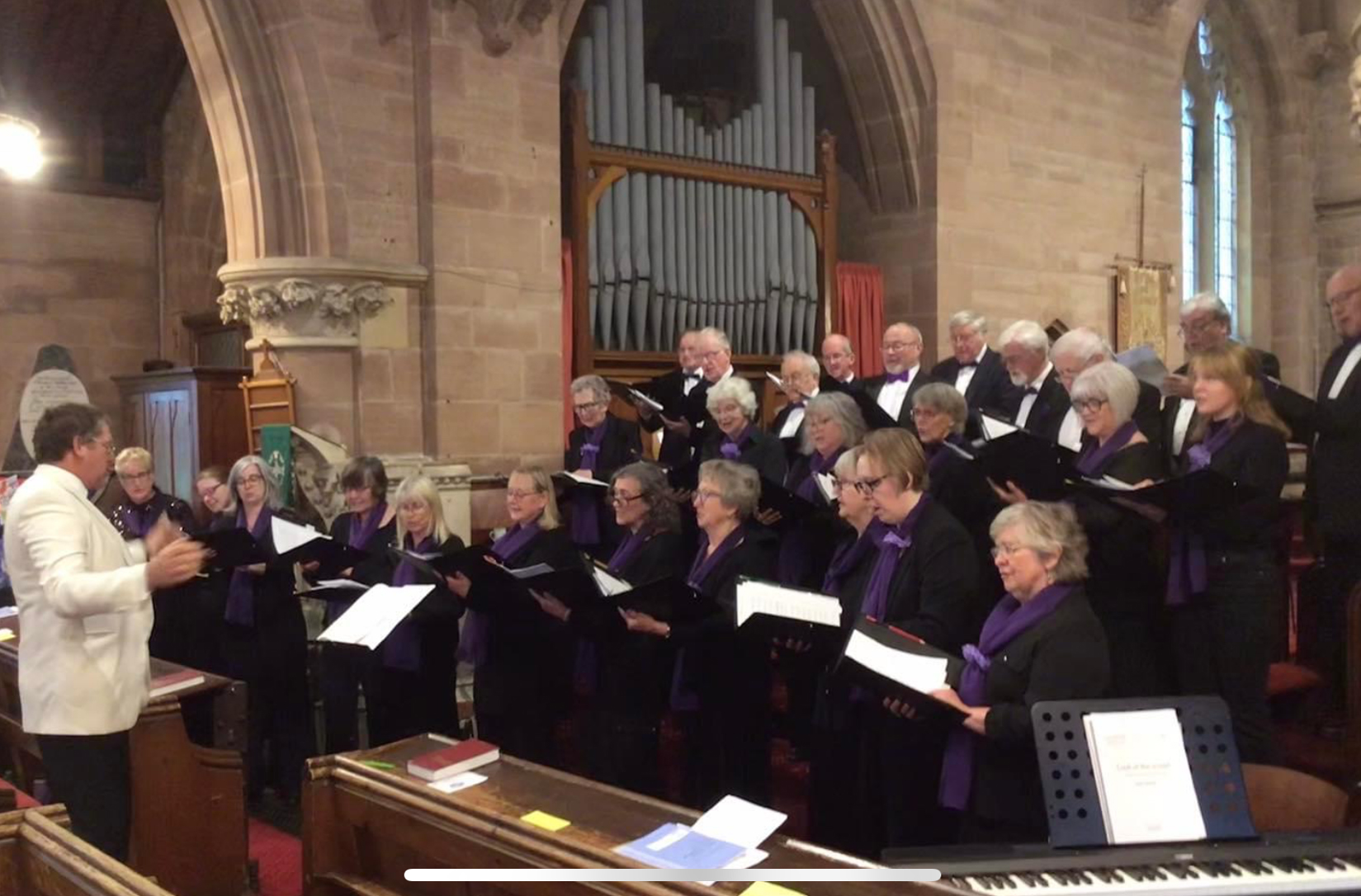 The Oakville Singers performing in Hallow Church
