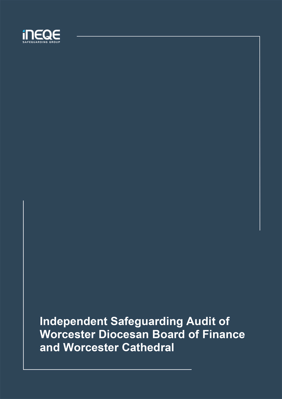 Front cover of the Ineqe report into safeguarding