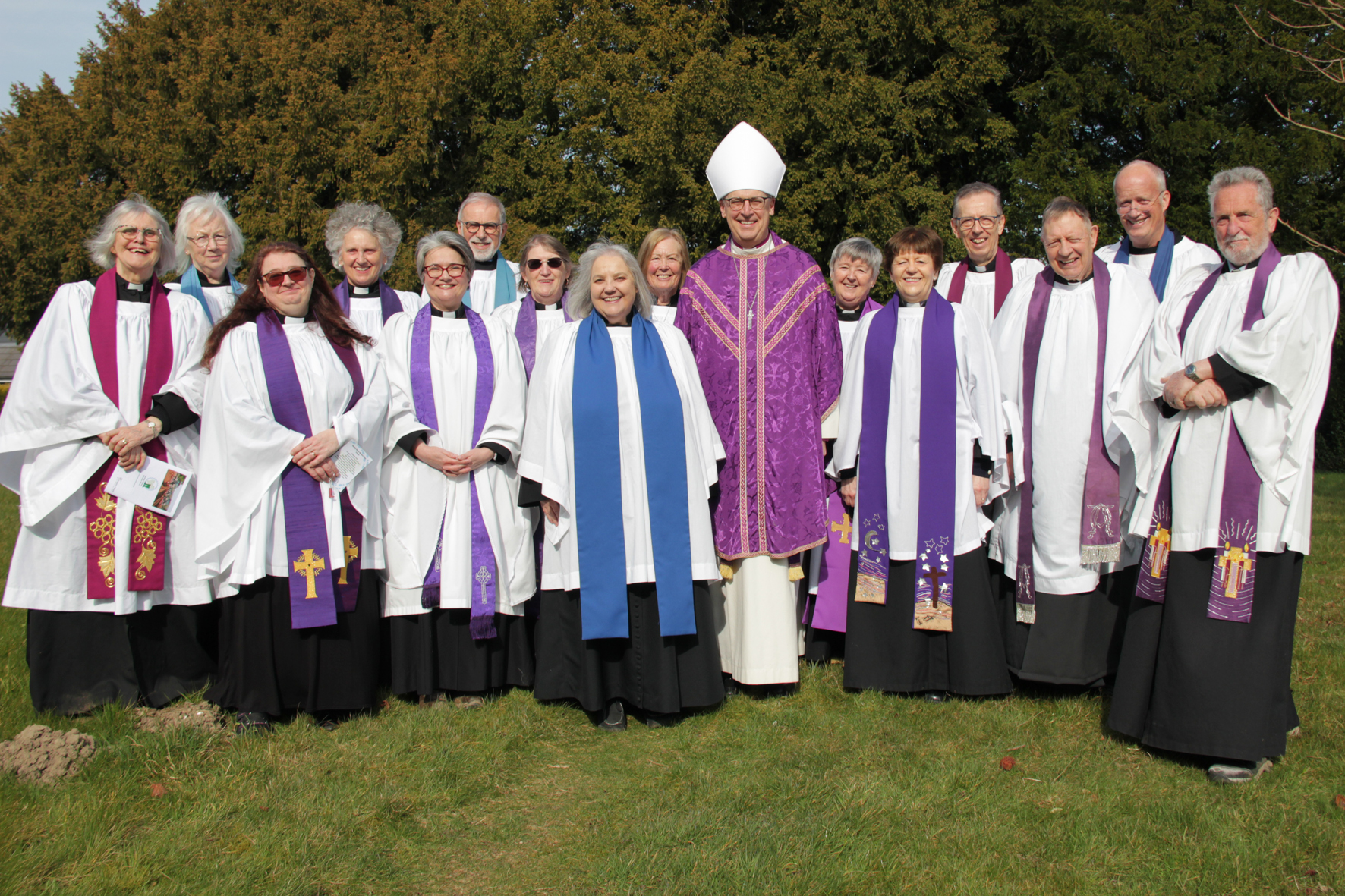 Clergy and Lay Ministers from the Rural Mission Area with Bishop Martin