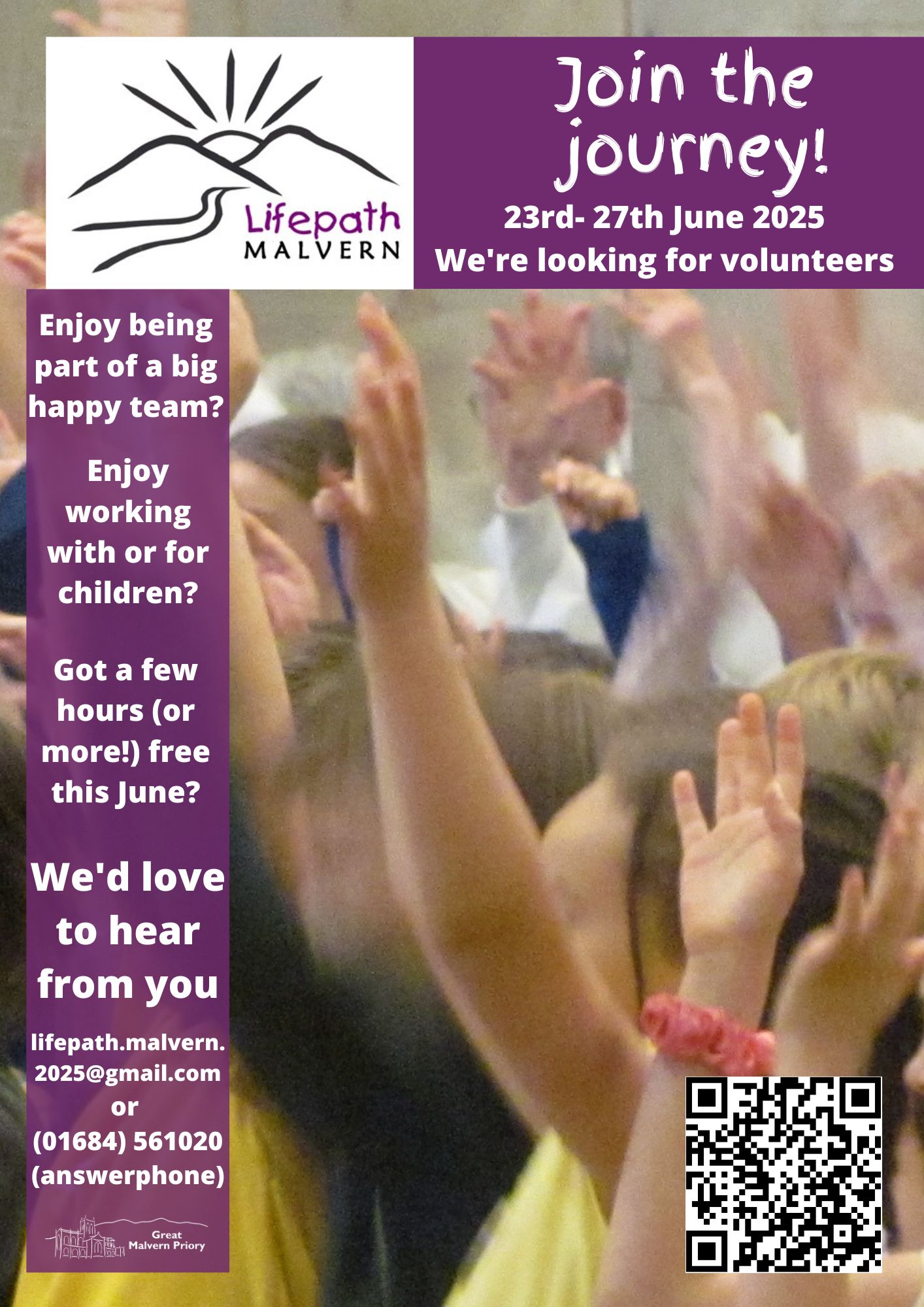 Flyer for volunteers at Lifepath