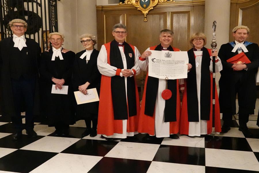 Bishop Hugh at confirmation of election.jpg