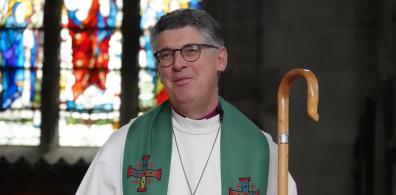 Bishop Martin on his prayer pilgrimage in Droitwich Aug23