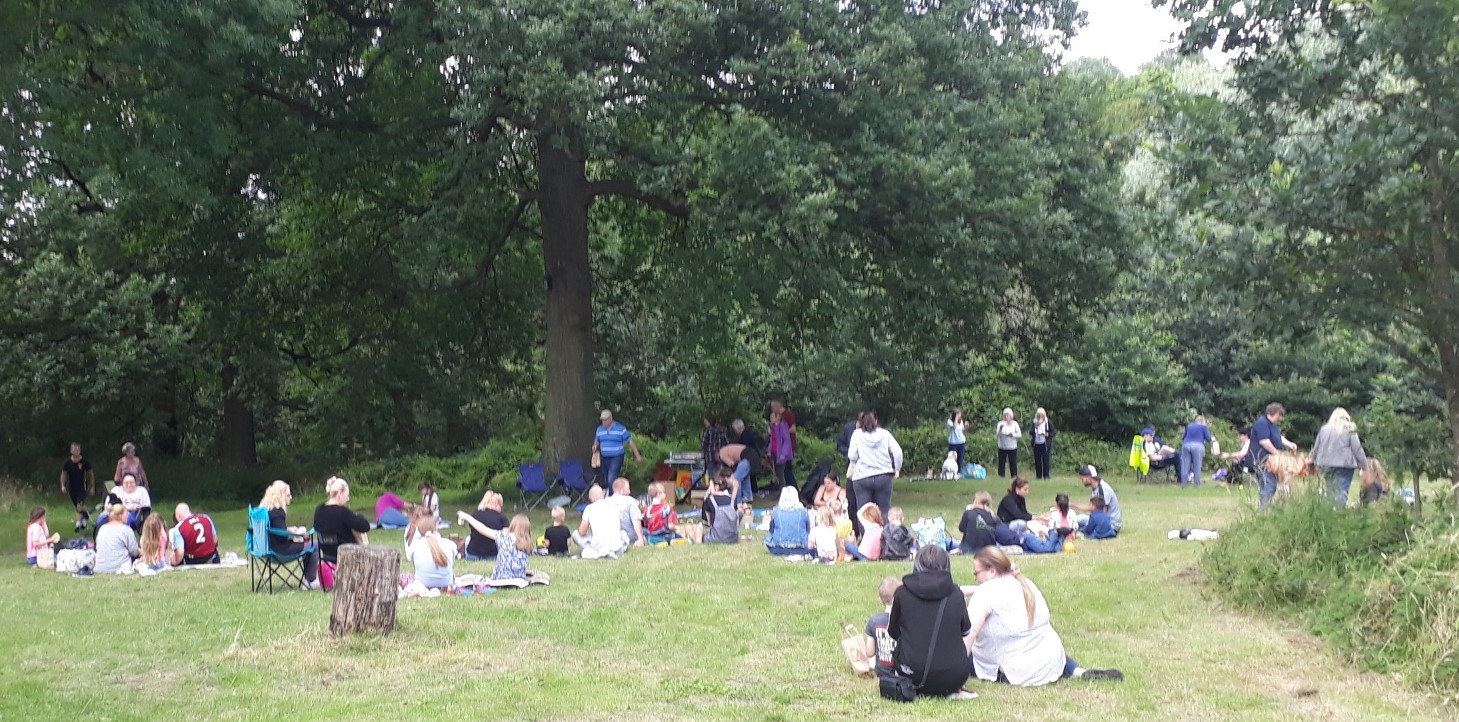 family picnic in Brierley Hill