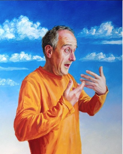Paul Aston's self-portrait on stammering