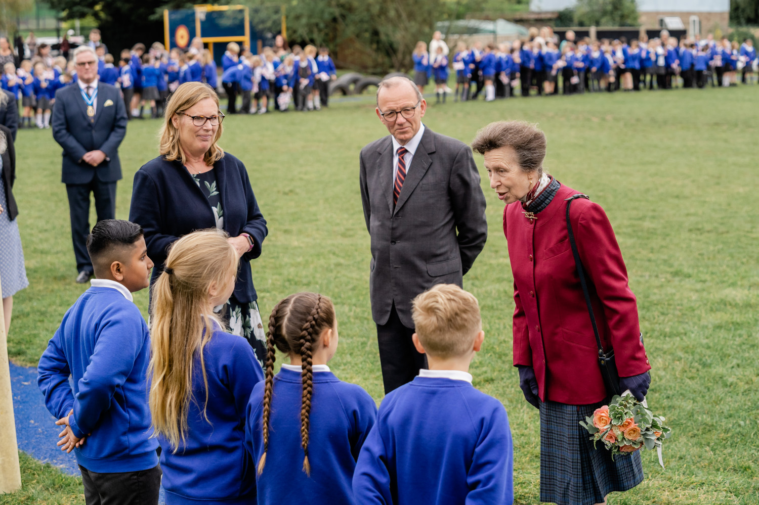 Princess Royal meets students