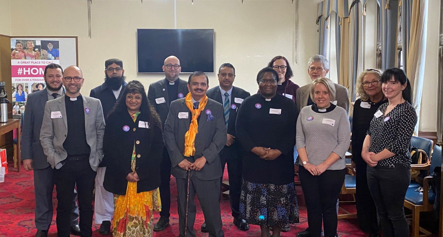 Members of different faiths at the Interfaith reception in dudley