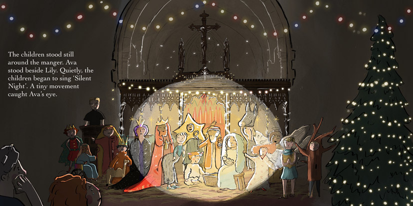 Nativity illustration in the book