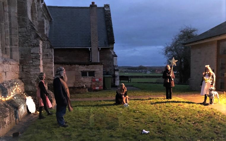 Shepherds at Inkberrow Church