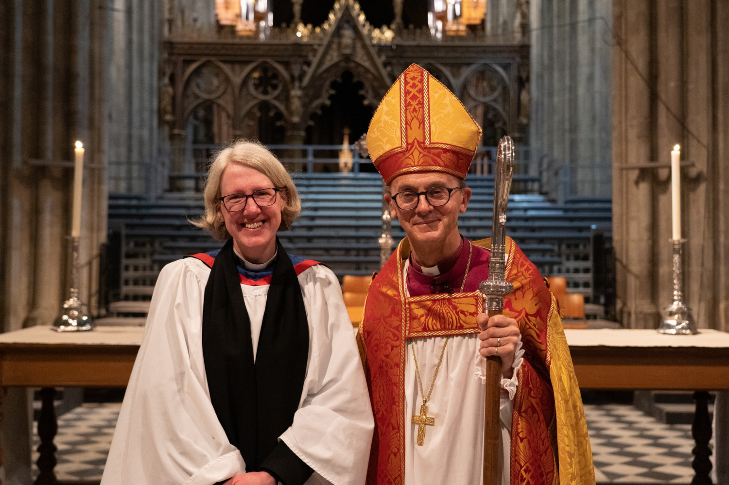 Claire Lording with Bishop John