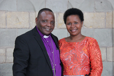 Bishop Godfrey with his wife