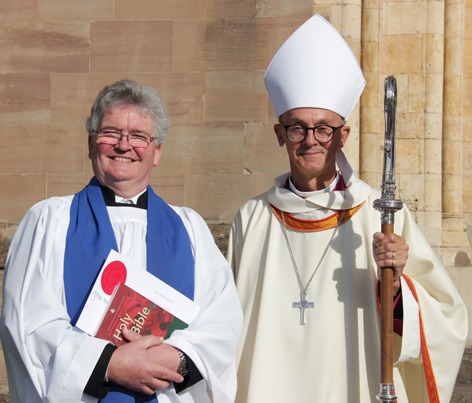 Richard Weatherill with Bishop John