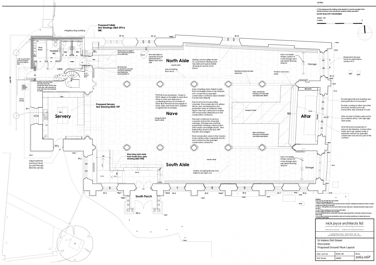 Proposed floor plan for st helen's
