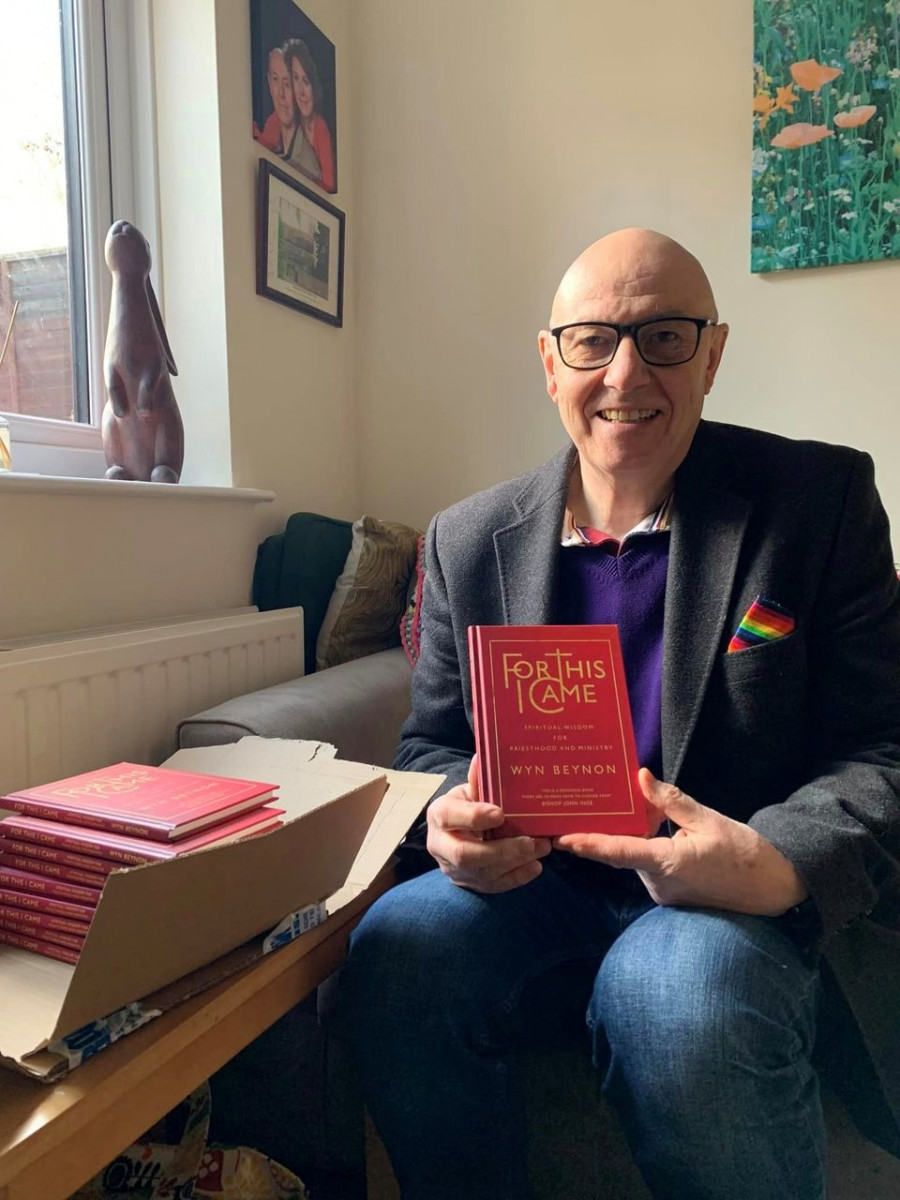 Wyn with his new book