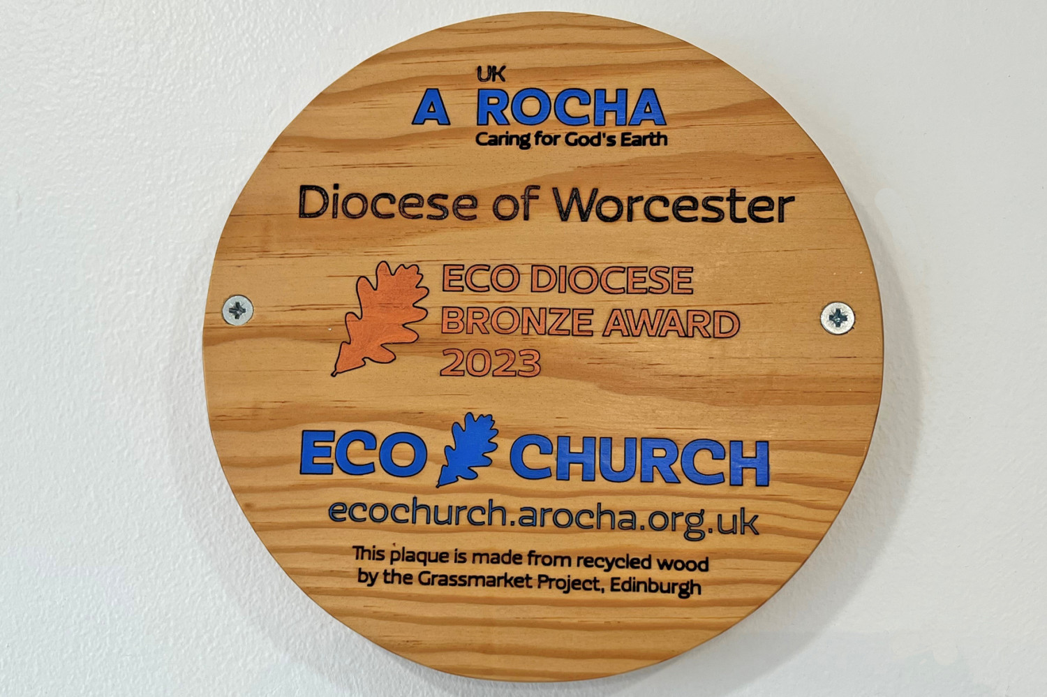 Bronze eco diocese award