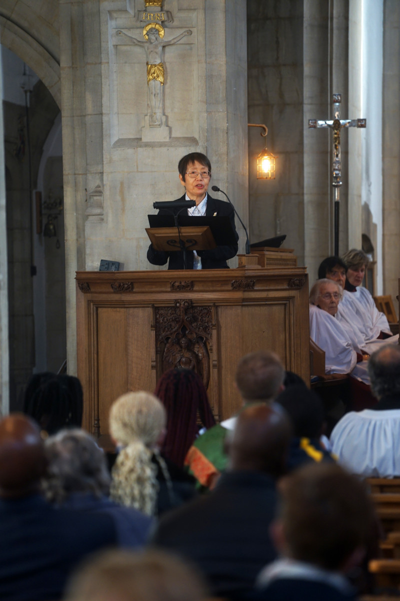 Yuki Johnson preaching