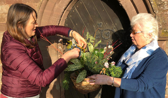 church flower arrangers
