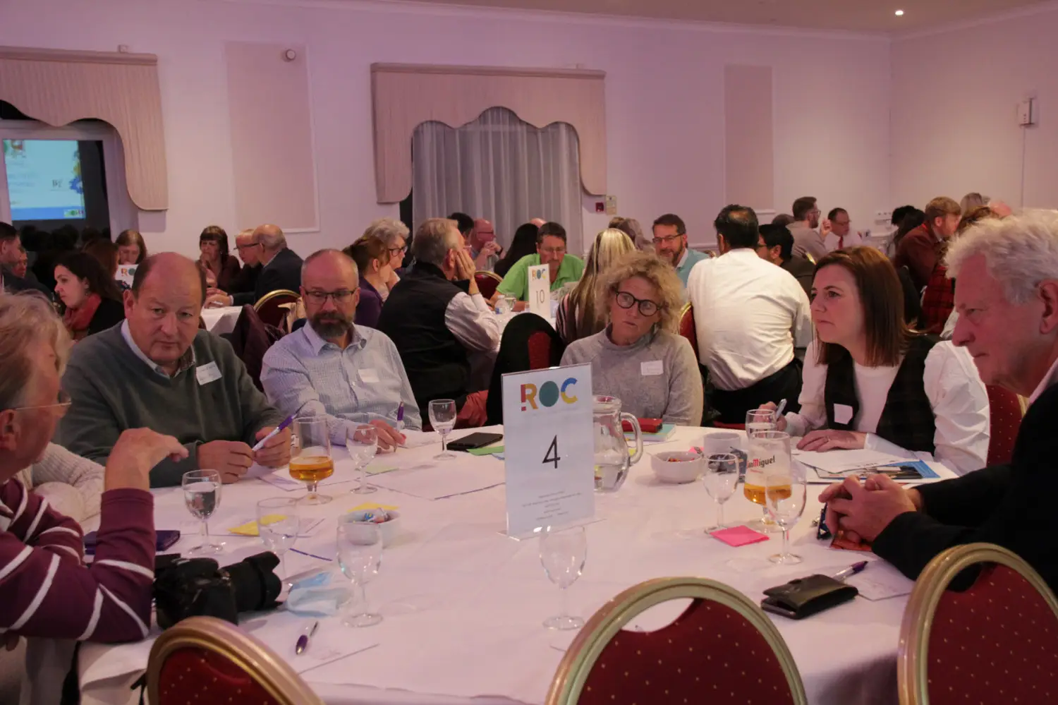 One of the groups at the ROC conversation