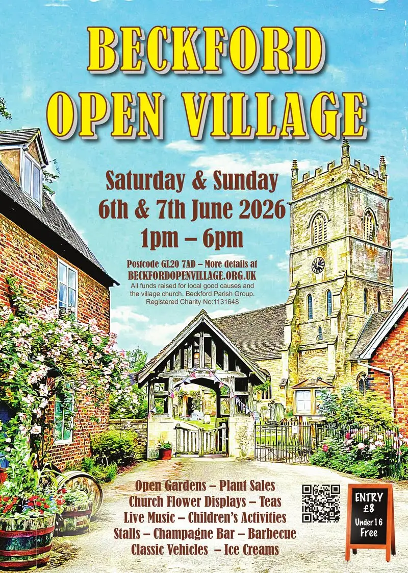 Beckford open village poster