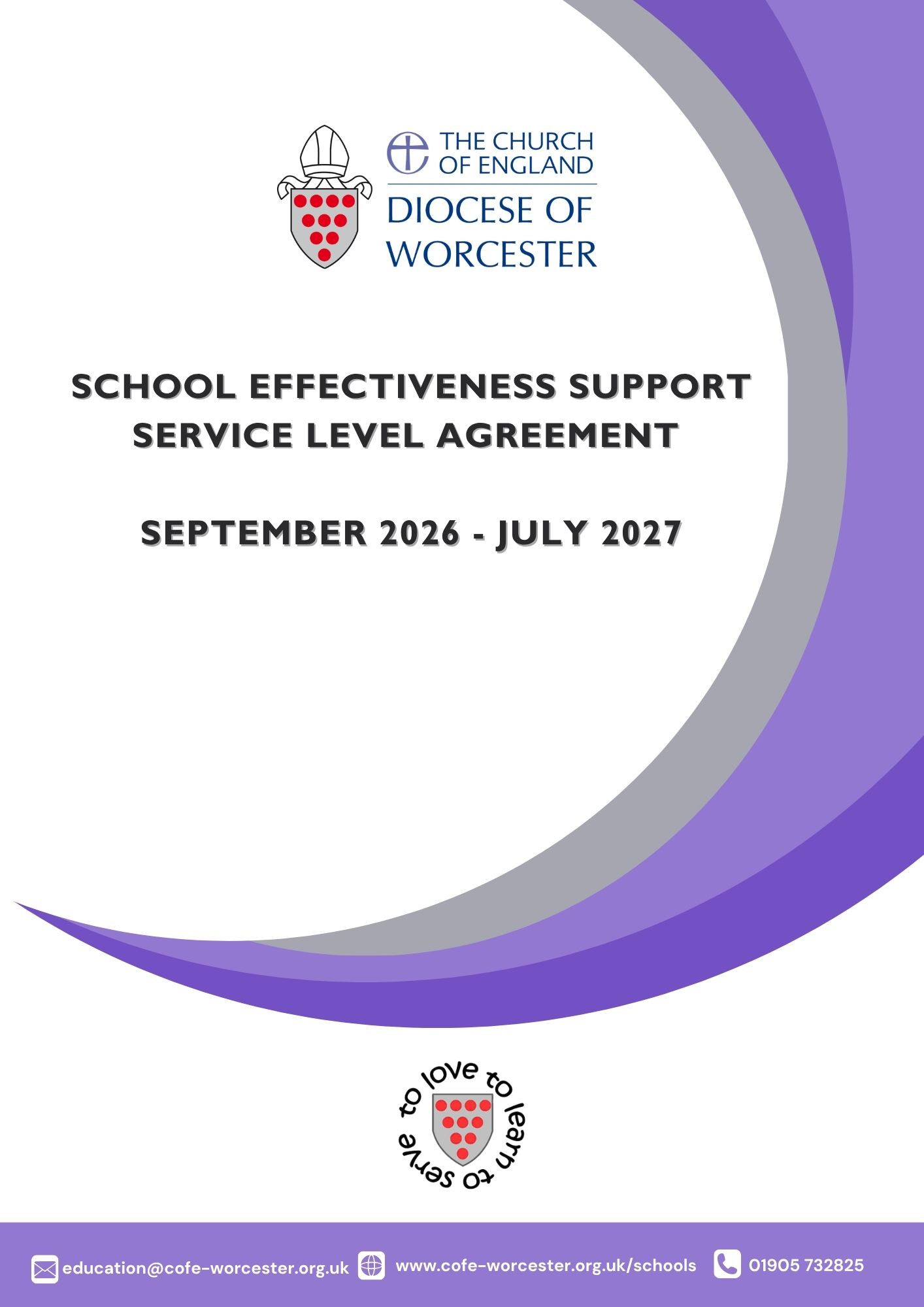Cover of the School Effectiveness Support SLA 2026–27