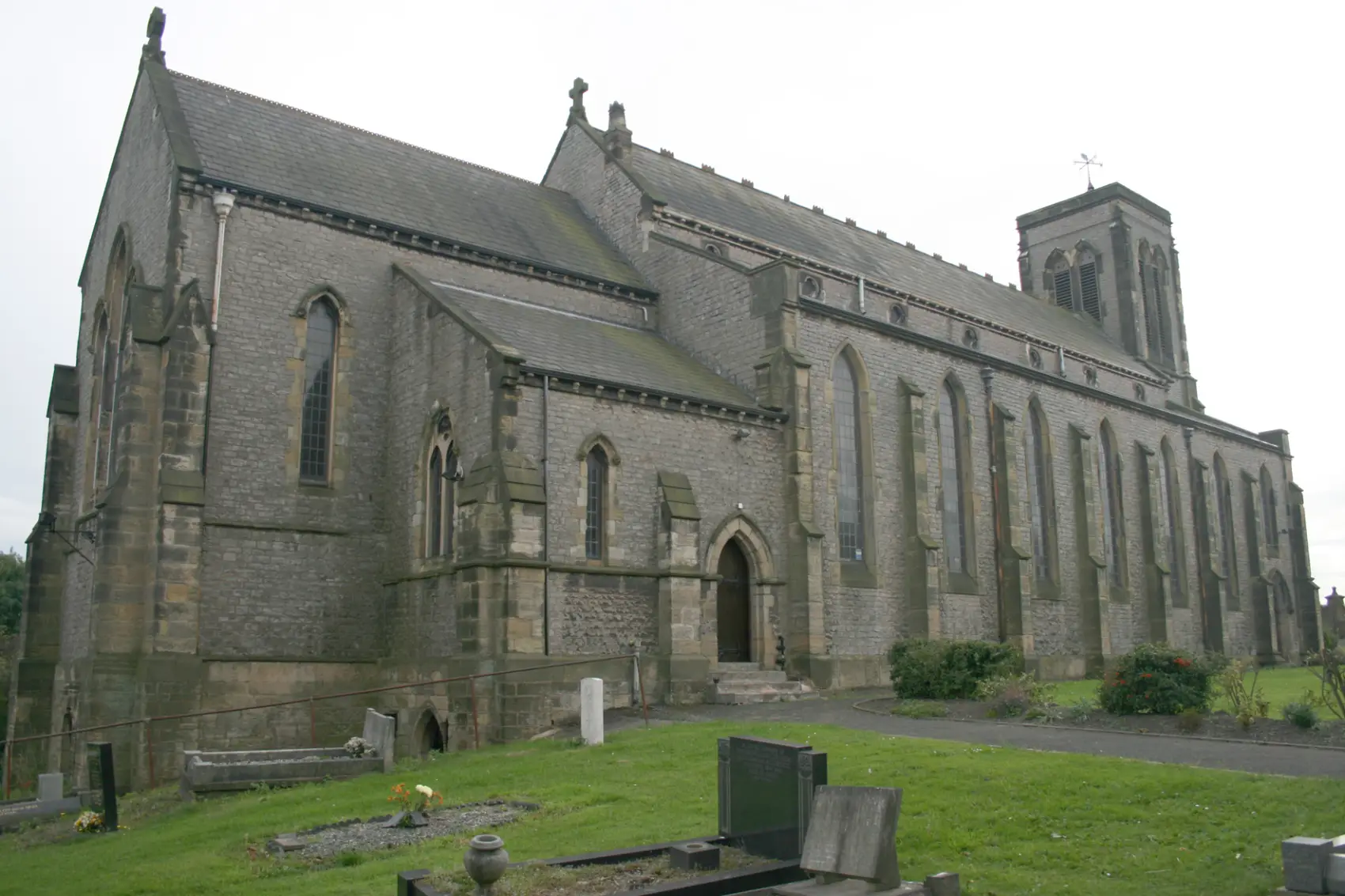 The exterior of St James' church in Dudley